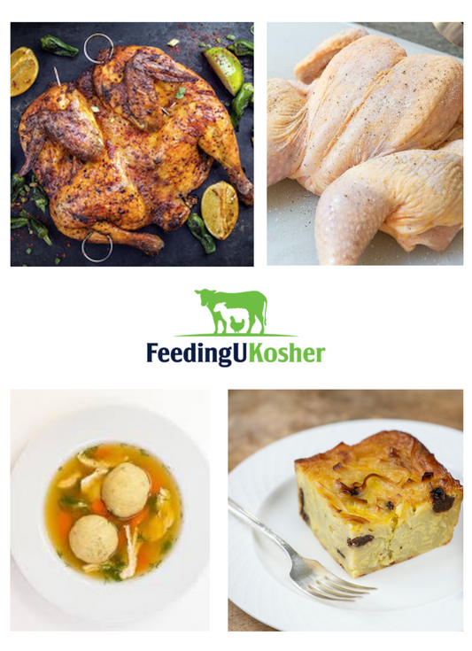 Jewish Holiday Kosher Chicken Dinner for 4