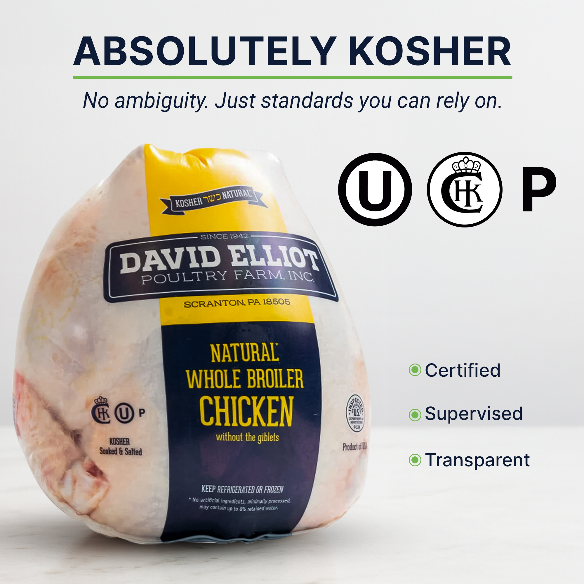 All-Natural Whole Broiler Chicken 3lbs.