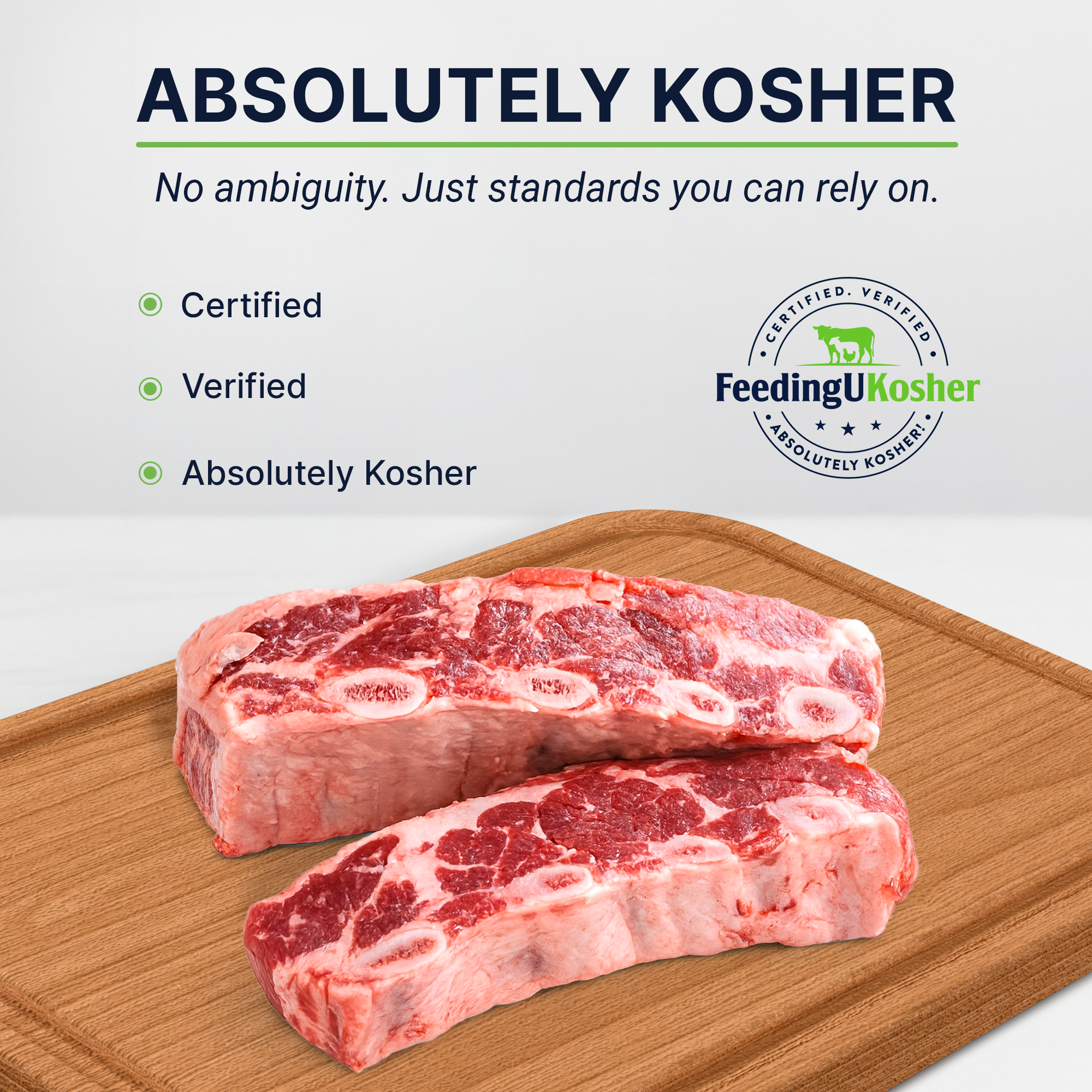 Beef Short Ribs - Four Pieces Per Pack