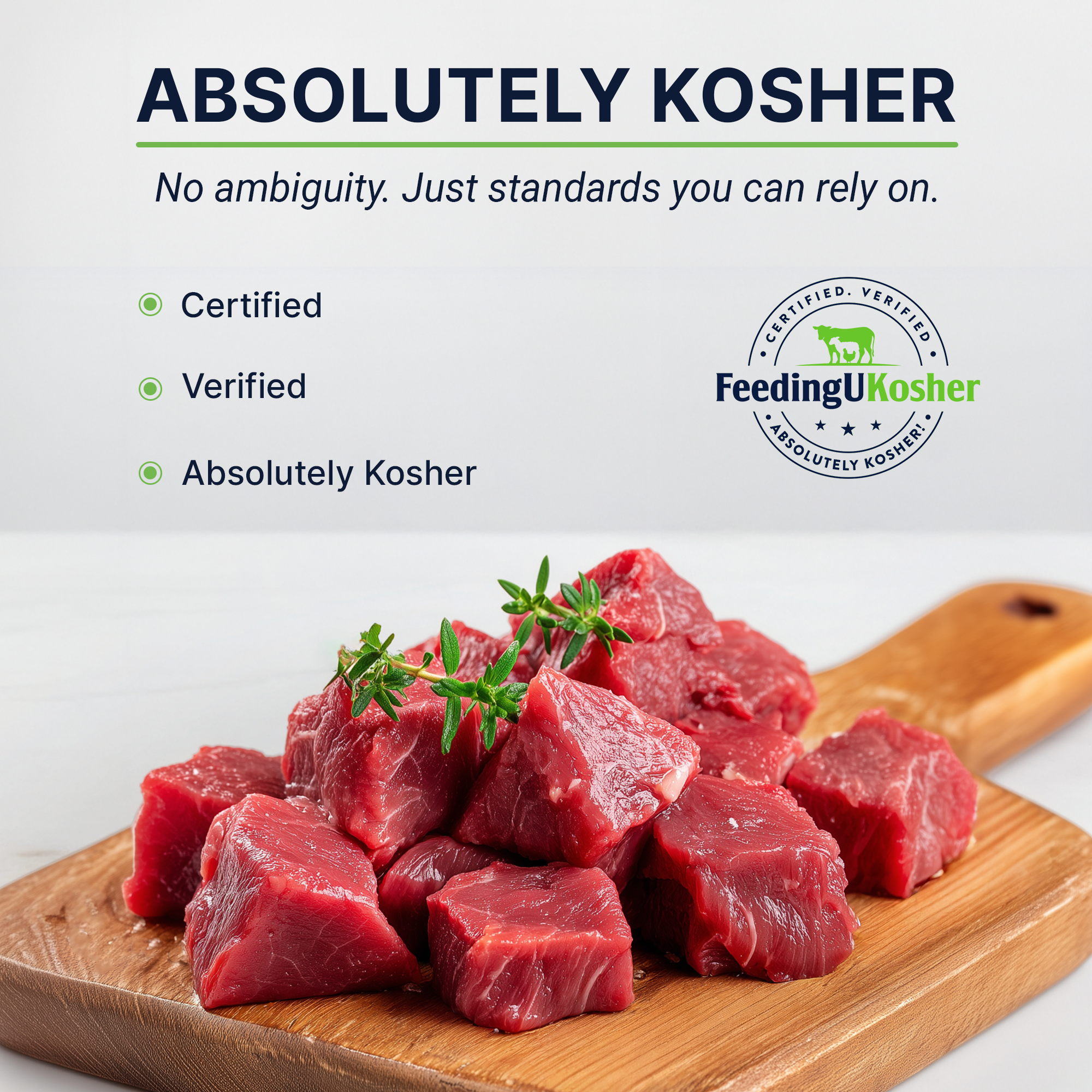 Beef Stew Cubes - ~2 LB Pack