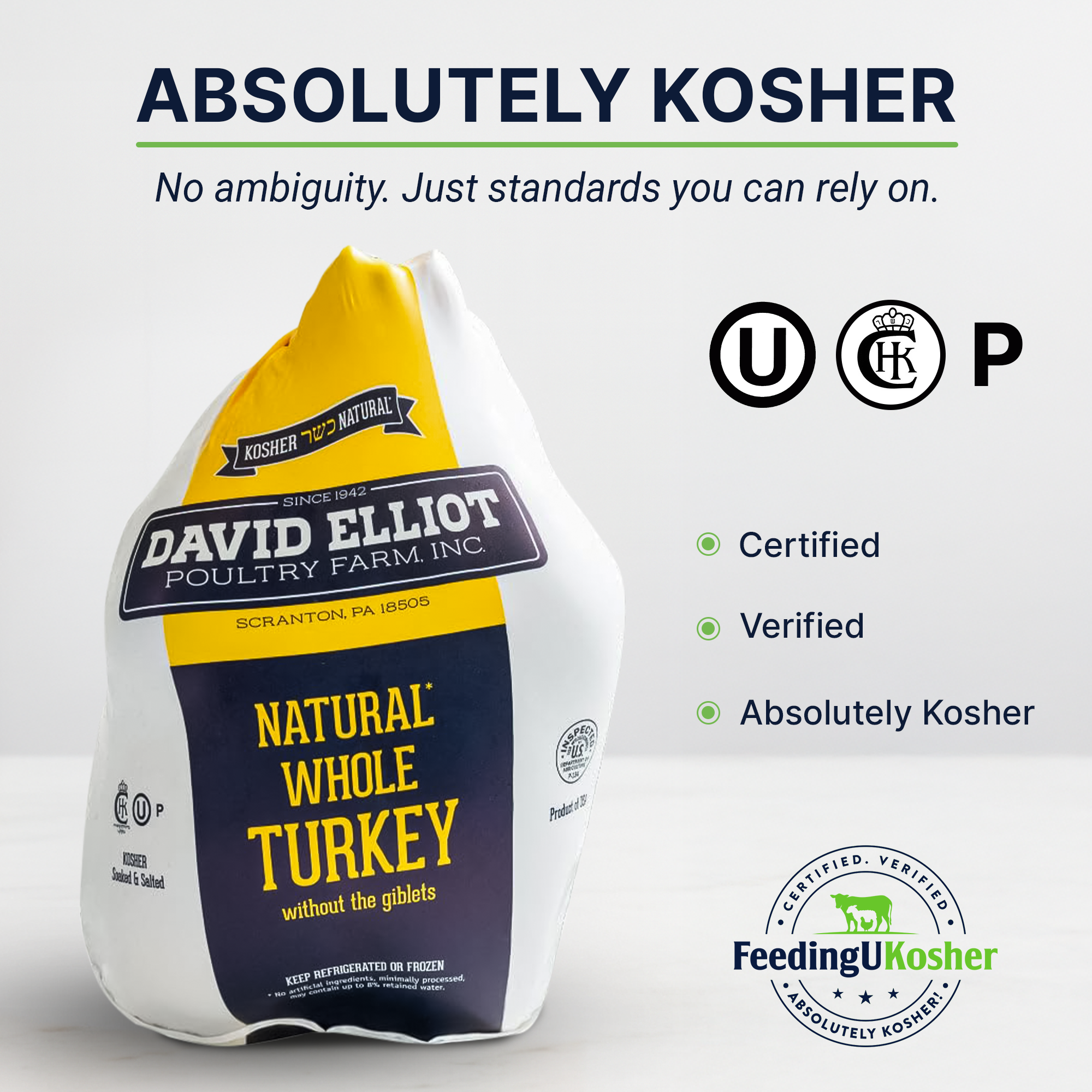 Whole Free Range Uncooked Turkey ~14-16 lbs