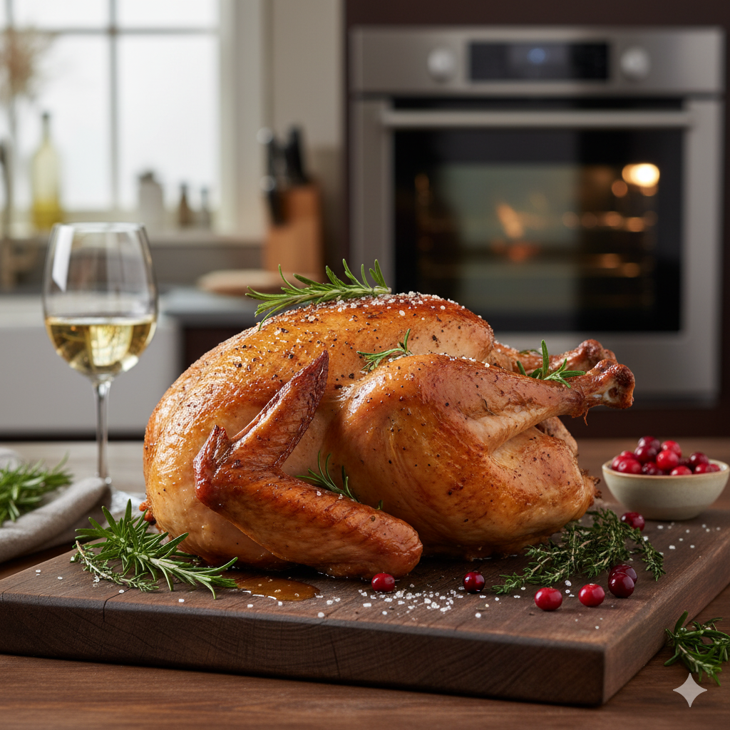 Uncooked Free-Range Turkey Breast w/ Saddle  ~8 lbs